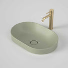 Caroma Liano II 530mm Pill Inset Vanity Basin Matte Green - The Blue Space