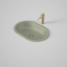 Caroma Liano II 580mm Pill Over Counter Basin - Matte Green (Special Order) - The Blue Space 
