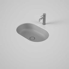 Caroma Liano II 580mm Pill Under Counter Basin - Matte Grey (Special Order) - The Blue Space 