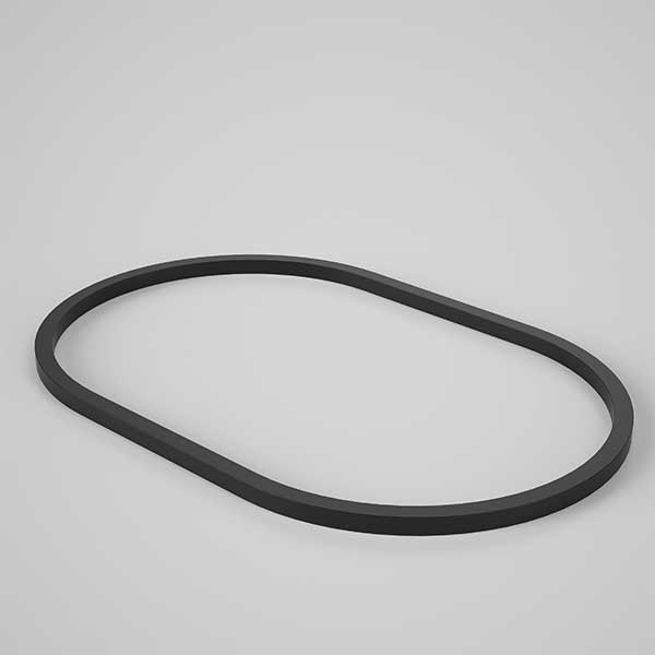 Caroma Liano II 600mm Pill Basin Dress Ring - Matte Black - The Blue Space