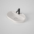 Caroma Liano II 600mm Pill Inset Basin With Tap Landing 1TH - Matte Speckled - The Blue Space