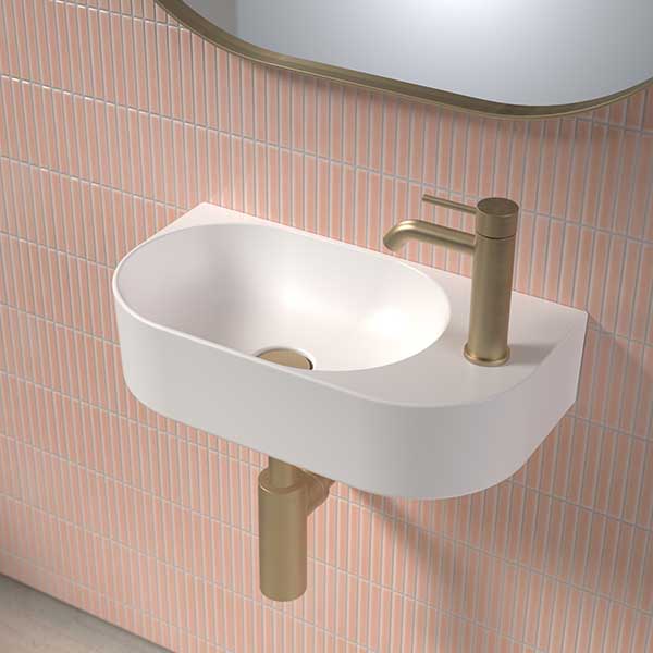 Caroma Liano II Hand Wall Basin 1TH Lifestyle Image - The Blue Space