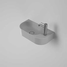 Caroma Liano II Hand Wall Basin 1TH - Matte Grey - The Blue Space