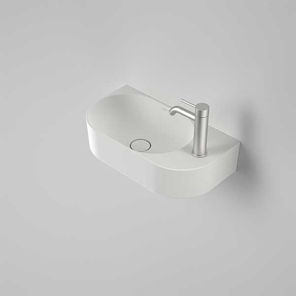 Caroma Liano II Hand Wall Basin 1TH - Matte White - The Blue Space