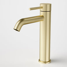 Caroma Liano II Mid Tower Basin Mixer Brushed Brass - The Blue Space