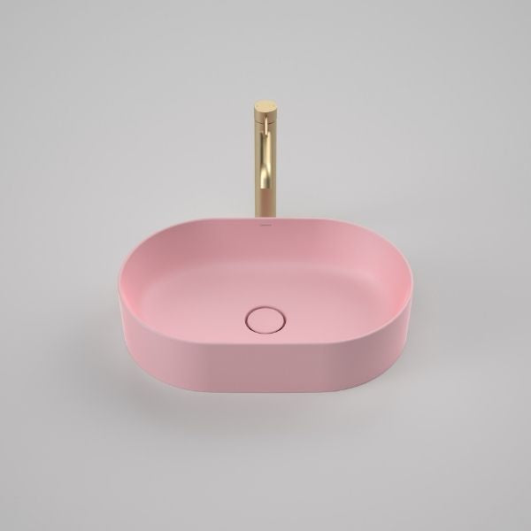 Caroma Liano II 530mm Pill Above Counter Basin Matte Pink