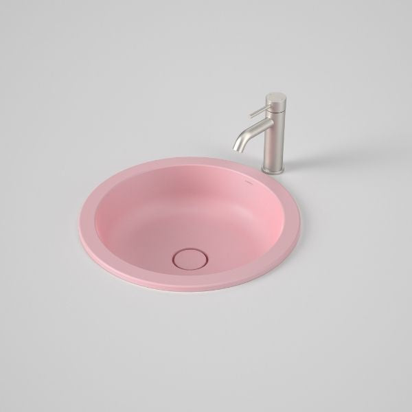 Caroma Liano II 440mm Round Over Counter Basin - Matte Pink (Special Order) - The Blue Space