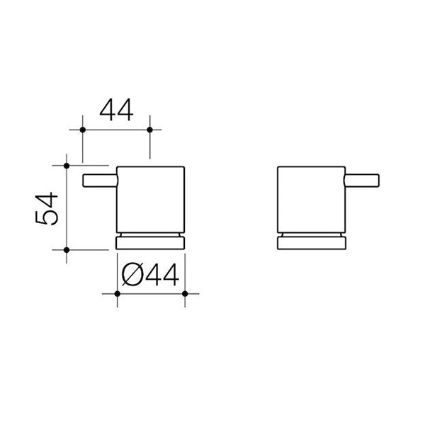 Caroma Lever Basin Handle Set Black, Best Price The Blue Space