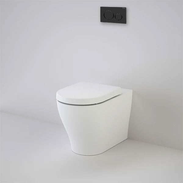 Caroma Luna Cleanflush Wall Faced Toilet - Geberit Sigma In-Wall Cistern