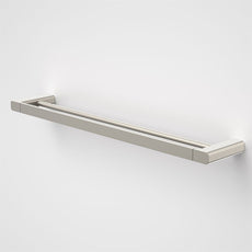 Caroma Luna Double Towel Rail Brushed Nickel 630mm at The Blue Space