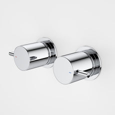 Caroma Luna Lever Wall Handle Tap Set Chrome - The Blue Space