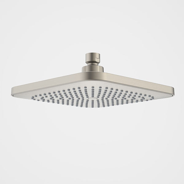 Caroma Luna Overhead Shower Head Brushed Nickel The Blue Space