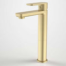 Caroma Luna Tower Basin Mixer Brushed Brass at The Blue Space
