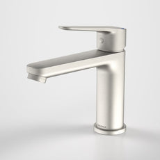 Caroma Opal Low Lead Basin Mixer H/C - Brushed Nickel - The Blue Space