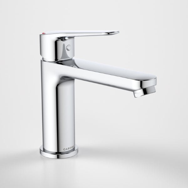 Caroma Opal Basin Mixer H/C Chrome side view - The Blue Space