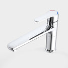 Caroma Opal Sink Mixer H/C - Chrome top view - The Blue Space