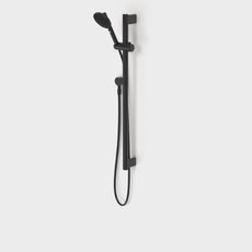 Caroma Opal Support VJet Shower with 900mm Rail - Matte Black - The Blue Space
