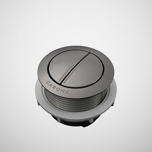 Caroma Cistern Flush Button Round Metal - Gunmetal