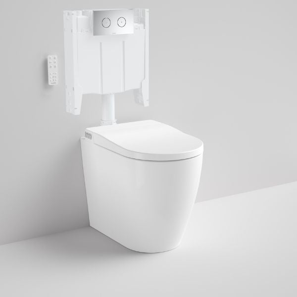 Caroma Urbane II Invisi Series II Wall Faced Bidet Suite - The Blue Space
