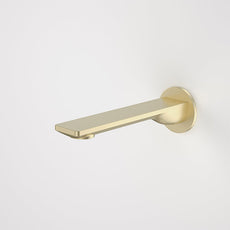 Caroma Urbane II Round 180mm Basin/Bath Outlet Brushed Brass - The Blue Space