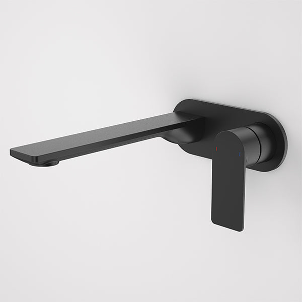 Caroma Urbane II 220mm Wall Basin/Bath Mixer Round Matte Black - CLEARANCE
