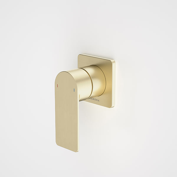 Caroma Urbane II Bath/Shower Mixer Square Brushed Brass - The Blue Space