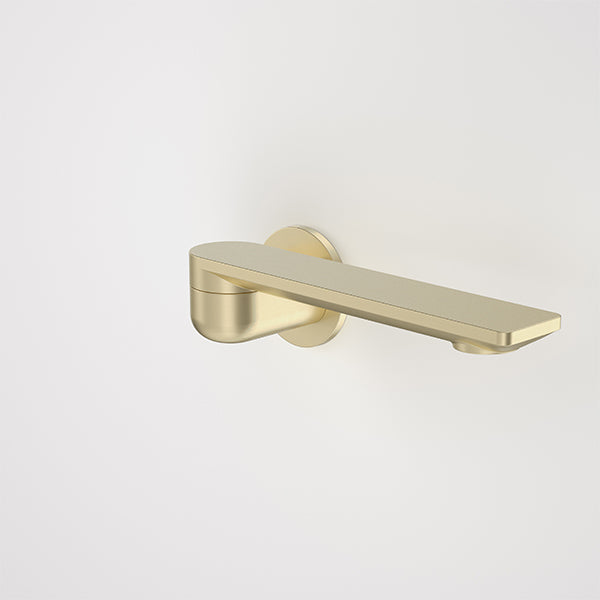 Caroma Urbane II 220mm Round Bath Swivel Outlet Brushed Brass - The Blue Space
