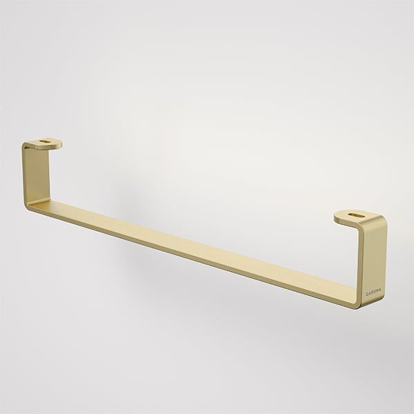 Caroma Urbane II Hand Wall Basin Integrated Rail Brushed Brass - The Blue Space