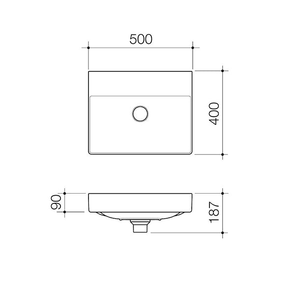 Caroma Urbane II Wall Hung Basin
