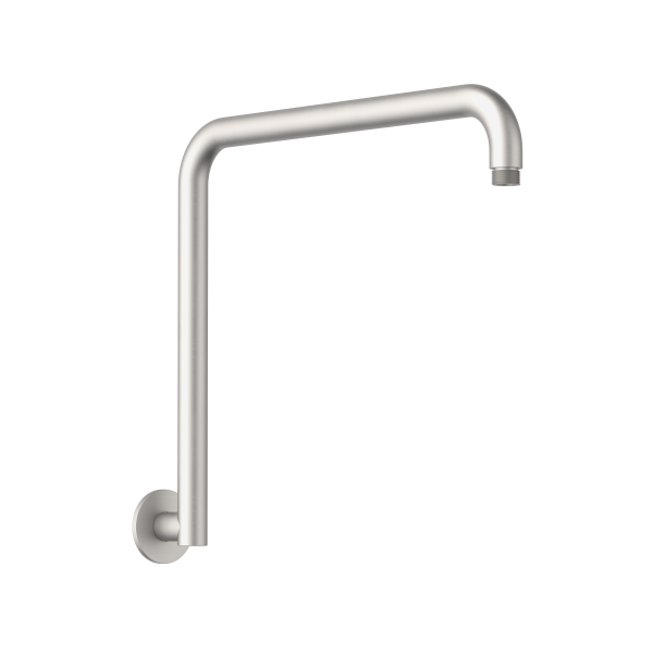 Clark Upswept Wall Arm 400mm - Brushed Nickel - The Blue Space