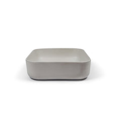 Nood Co Cube Basin Surface Mount Sky Grey - The Blue Space
