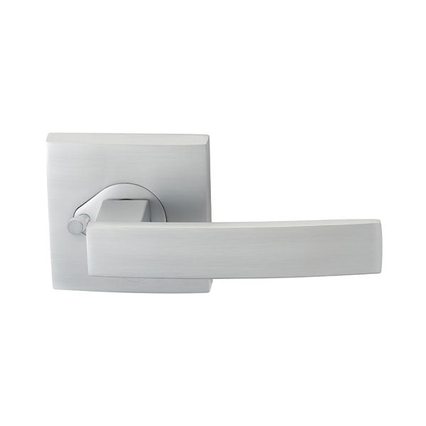 Delf Lucca Privacy Lever Set Square Rosette Satin Chrome Online — The