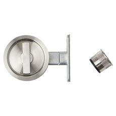 Delf VP Cavity Slider Round Privacy Set Stainless Steel - The Blue Space