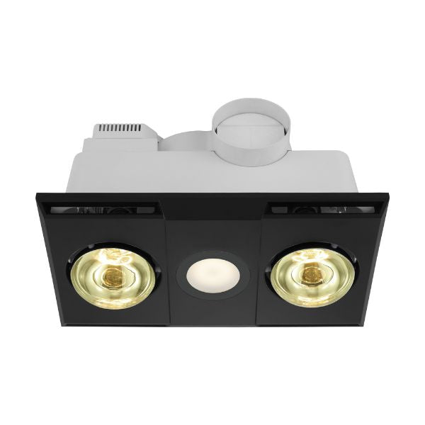 Eglo Heatflow 2 Bathroom Heater Exhaust Fan Light