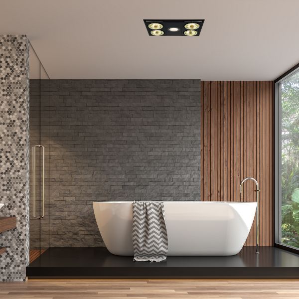 Eglo Heatflow 4 Bathroom Heater Exhaust Fan Light | The Blue Space