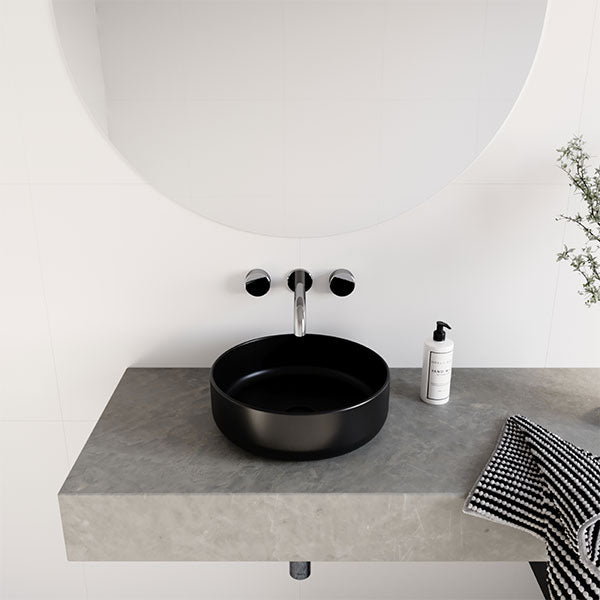 Eight Quarters Amaroo Circle Mini Basin in Matte Black - Online at The Blue Space