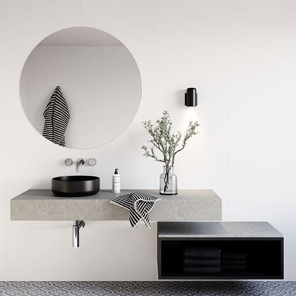 Eight Quarters Amaroo Circle Mini Basin in Matte Black - Online at The Blue Space