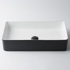 Eight Quarters Bellevue Large Rectangle Gloss White Basin - The Blue Space