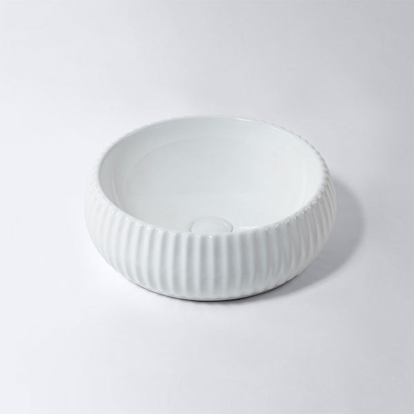 Eight Quarters Seymour Sault Above Counter Basin in White - Online at The Blue Space