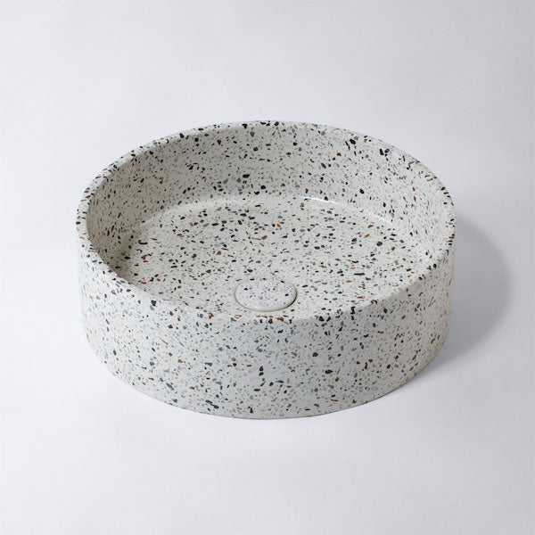 Eight Quarters Terrazzo 390mm Circle Above Counter Basin - Como