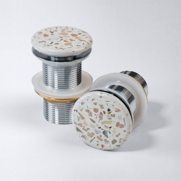 Eight Quarters Terrazzo Basin Plug & Waste in Siena - Online at The Blue Space