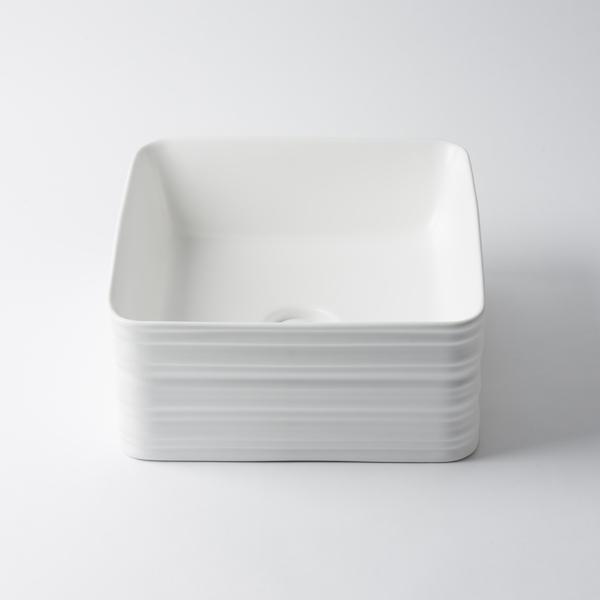 Eight Quarters Willow Square Matte White Basin - The Blue Space