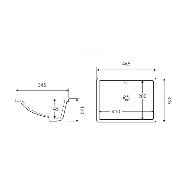 Fienza Sarah Undermounted Basin