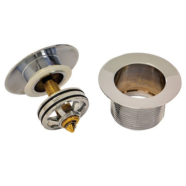 Parts Fienza Universal Pull-Out/Pop-Up Brass Cap Bath Waste Non Overflow Brushed Nickel WAS79BN - The Blue Space