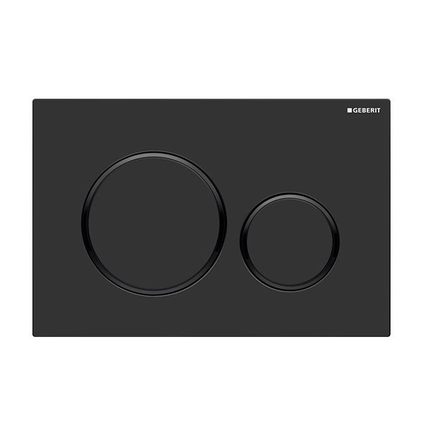 Geberit Sigma 20 Dual Flush Plate Matte Black - The Blue Space