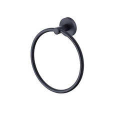 Greens Tapware Zola Towel Ring Matte Black - The Blue Space