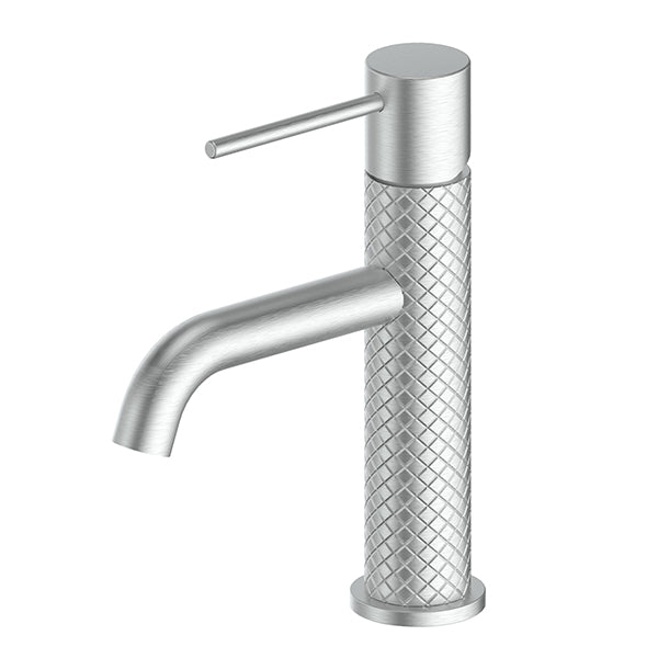 Greens Textura Basin Mixer Brushed Stainless Steel - The Blue Space