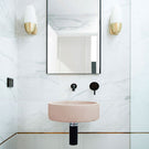 Nood Co Hoop Basin Wall Hung Blush Pink - The Blue Space
