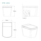 Lafeme Leca Smat Toilet Technical Drawing