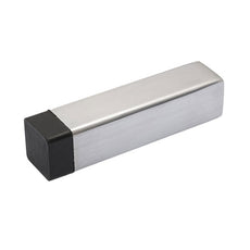 Lane Bullet Door Stop Square Brushed Satin Chrome - The Blue Space